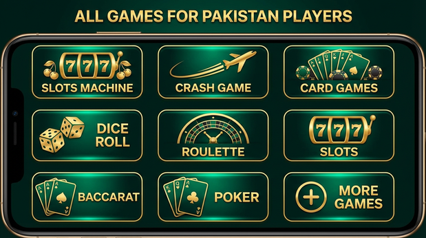 Main screen of pak77 games page for PK players